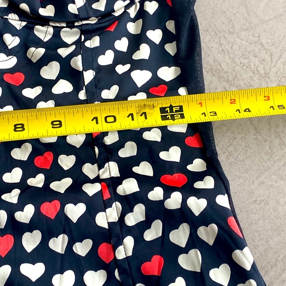 Dolce & Gabbana authentic RARE Y2K black heart bustier mesh stretch pinUp Medium - Picture 12 of 16